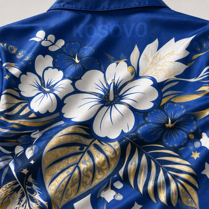 Kosovo World Cup 2026 Floral Hawaiian Shirt PVT02 DATND LBN 90526