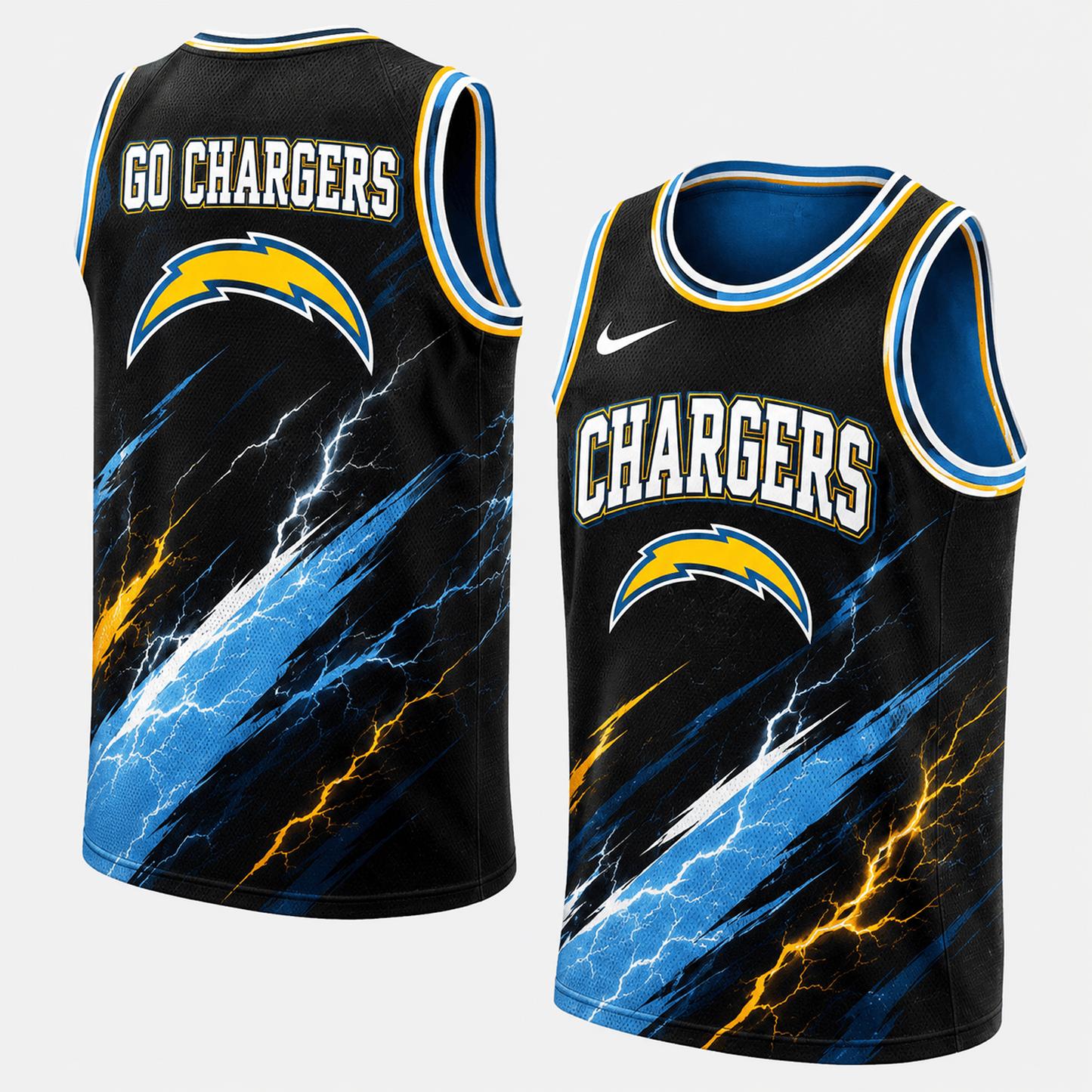 LAC Premium NFL Abstract Scratch Sports Tank Top 1306