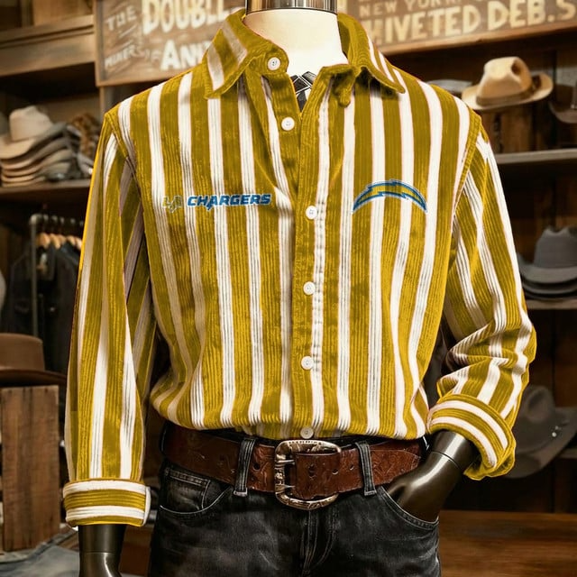 LAC x NFL Color Stripe Corduroy Shirt DDT NTL