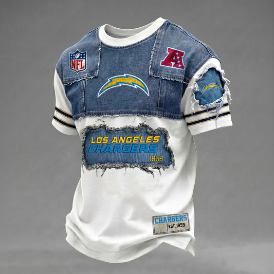 LAC x NFL Patchwork Denim T-Shirt DATND TANTD 080626