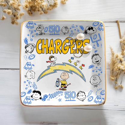LAC x NFL Premium NFL Snoopy Jewelry Dish 0406 DatND DVT