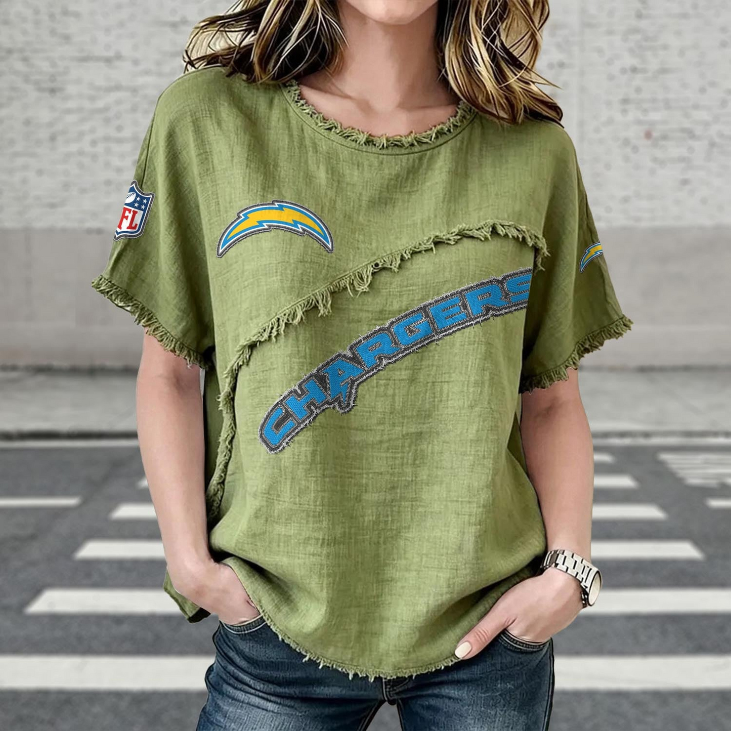 LAC x NFL Women’s Vintage O-Neck 2905 DatND DVT