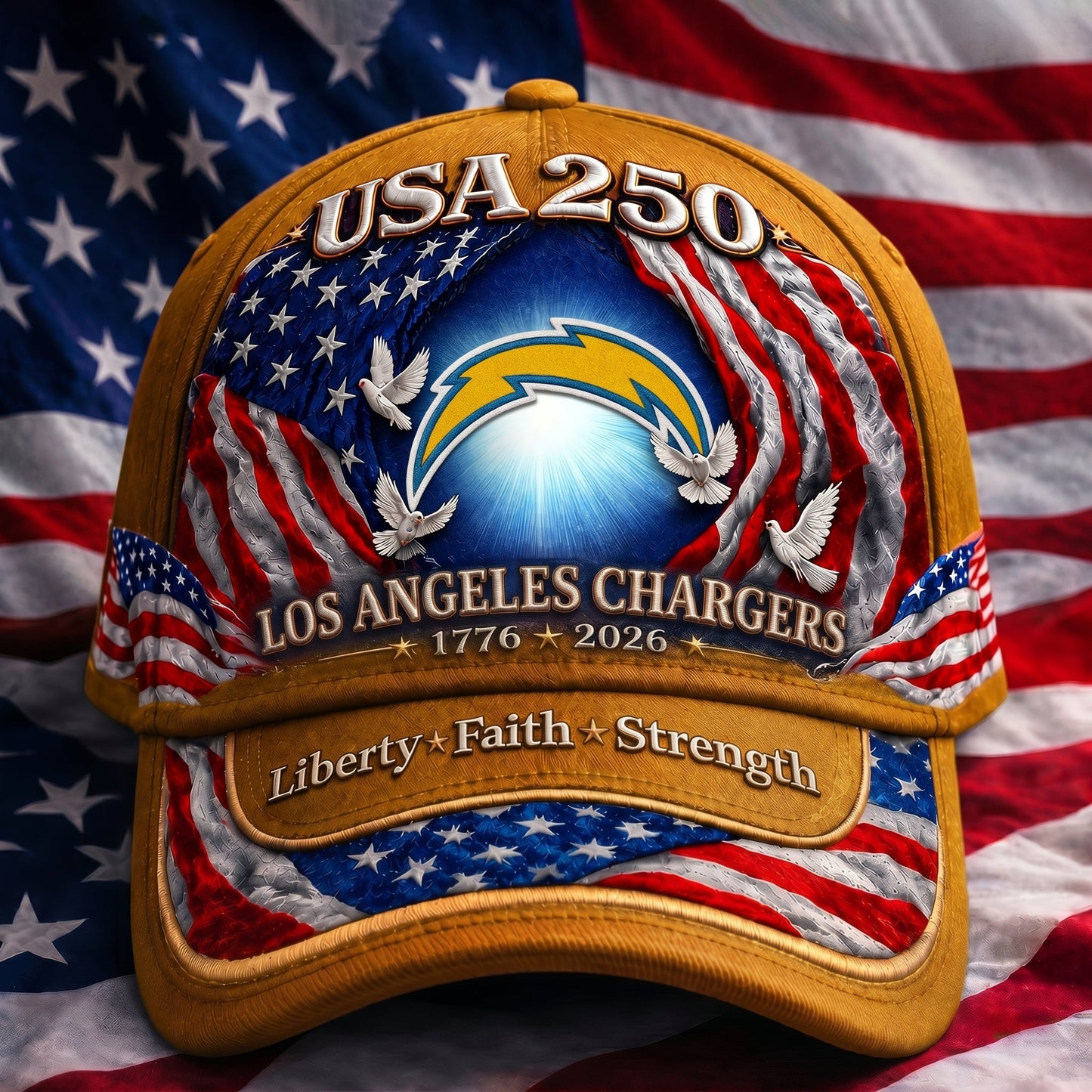 Premium NFL x LAC 250 Years  Anniversary Of Freedom  Cap 220626
