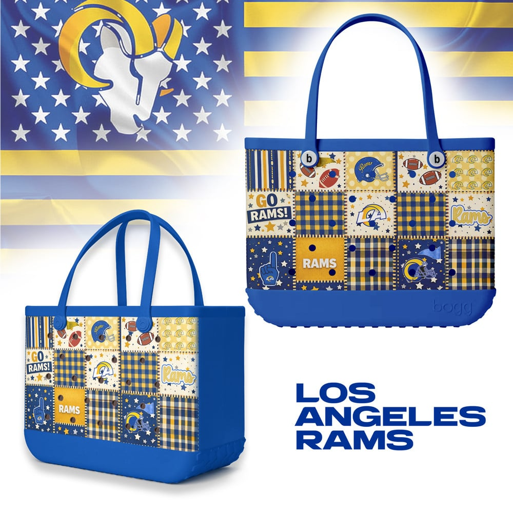 LAR Premium NFL Patchwork Design Beach Tote Bag DDT CTND