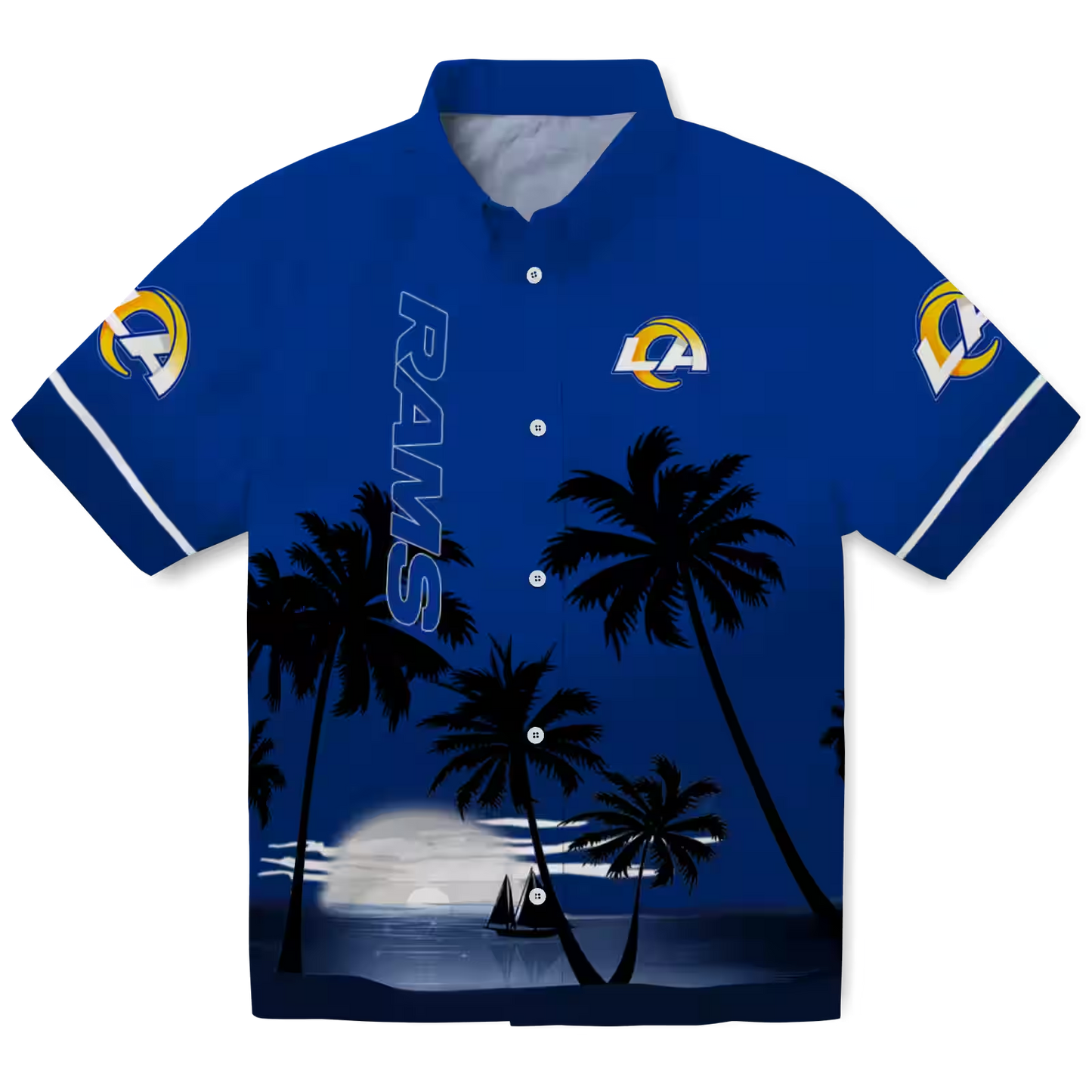 LAR x NFL Hawaiian Shirt – Beach Sunset DATND TANTD 270526