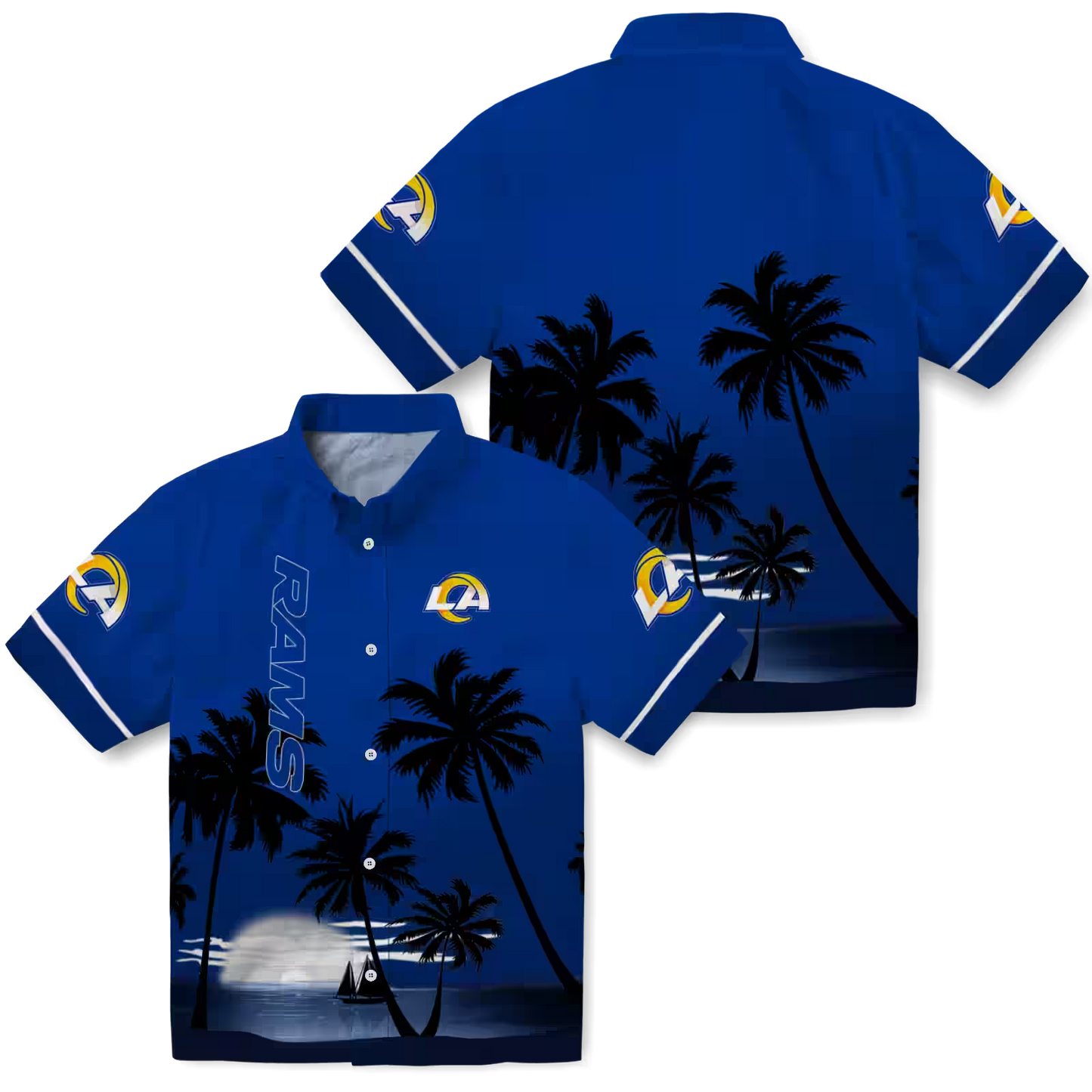 LAR x NFL Hawaiian Shirt – Beach Sunset DATND TANTD 270526
