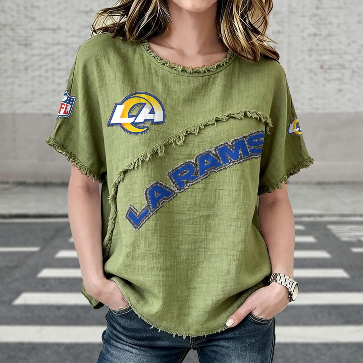 LAR x NFL Women’s Vintage O-Neck 2905 DatND DVT