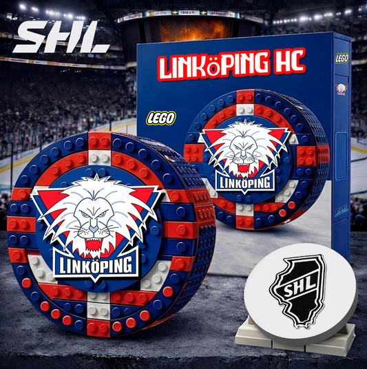 LIN  x SHL Hockey 3D Puck Building Block Set Limited Editions NDT VHM 130426
