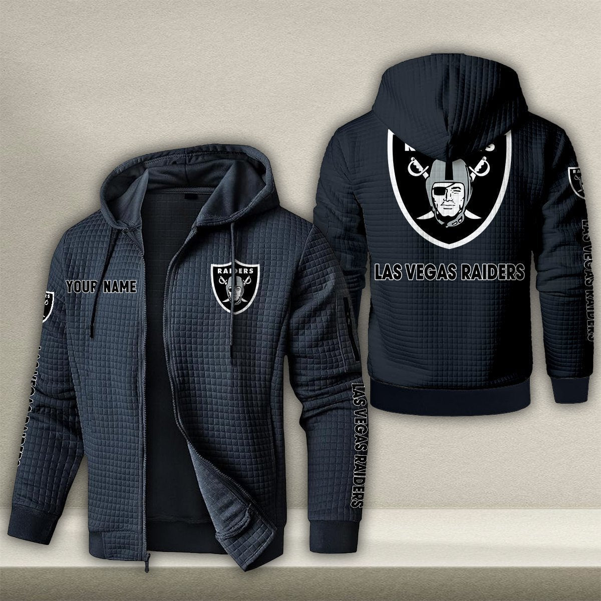 LV x NFL Quilted Zip Hoodie DatND DVT