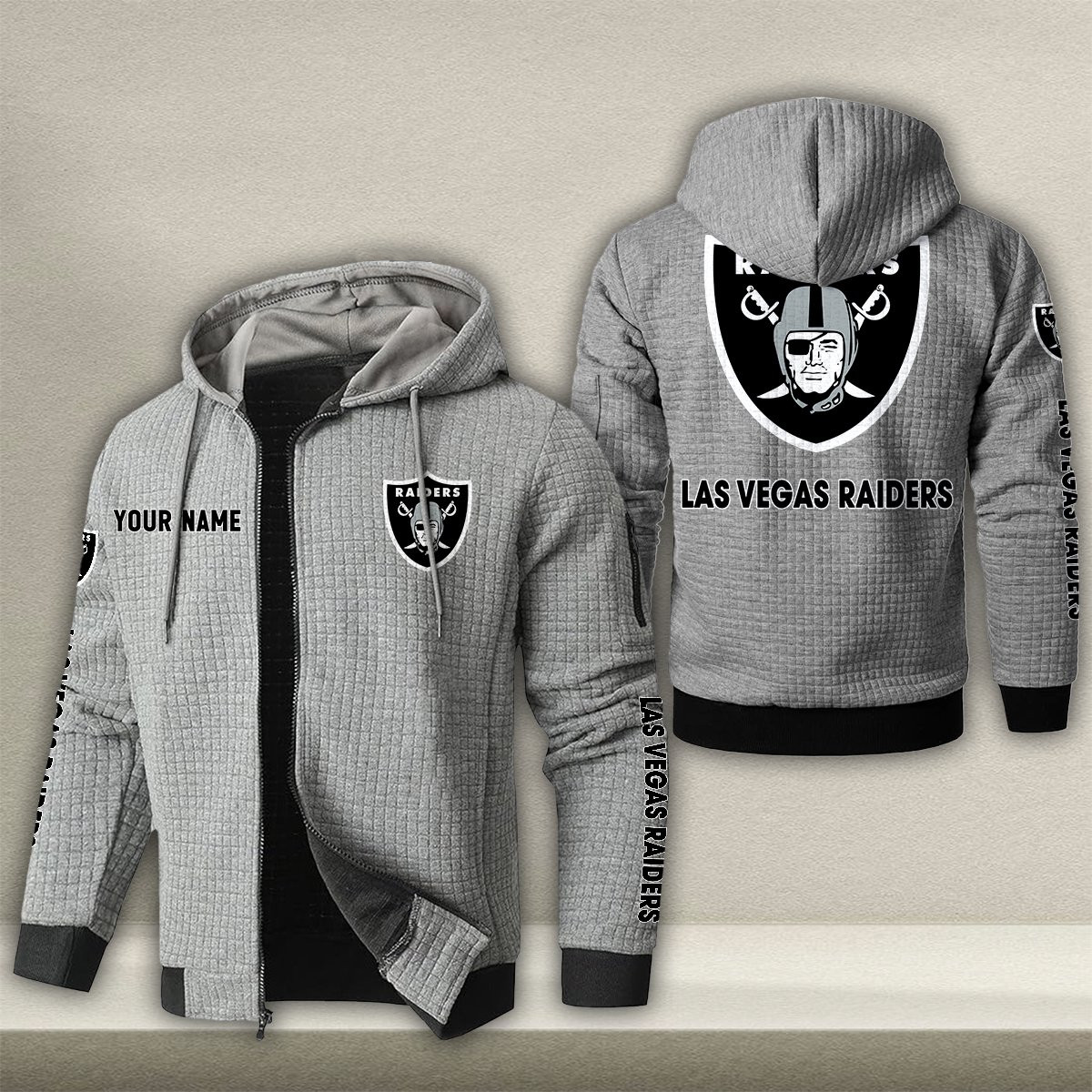 LV x NFL Quilted Zip Hoodie DatND DVT