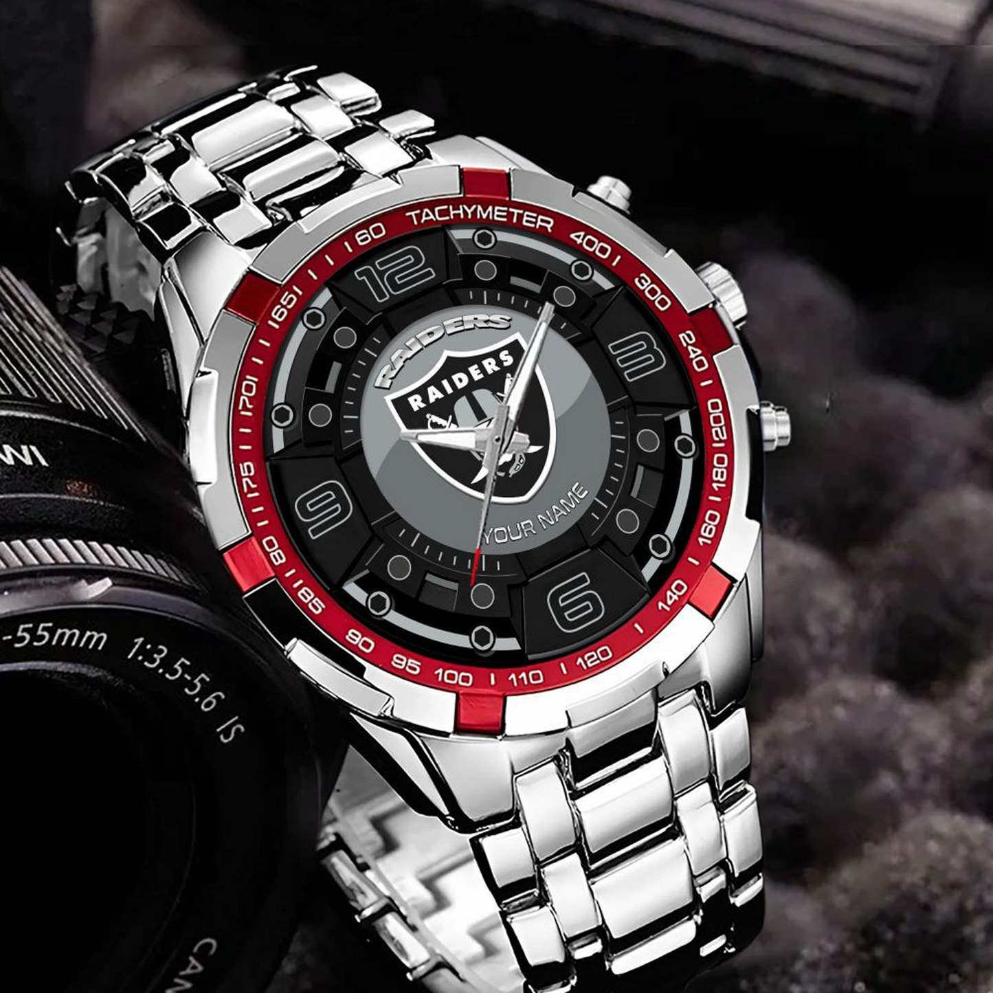LV x NFL Stainless Steel Watch DatND DVT