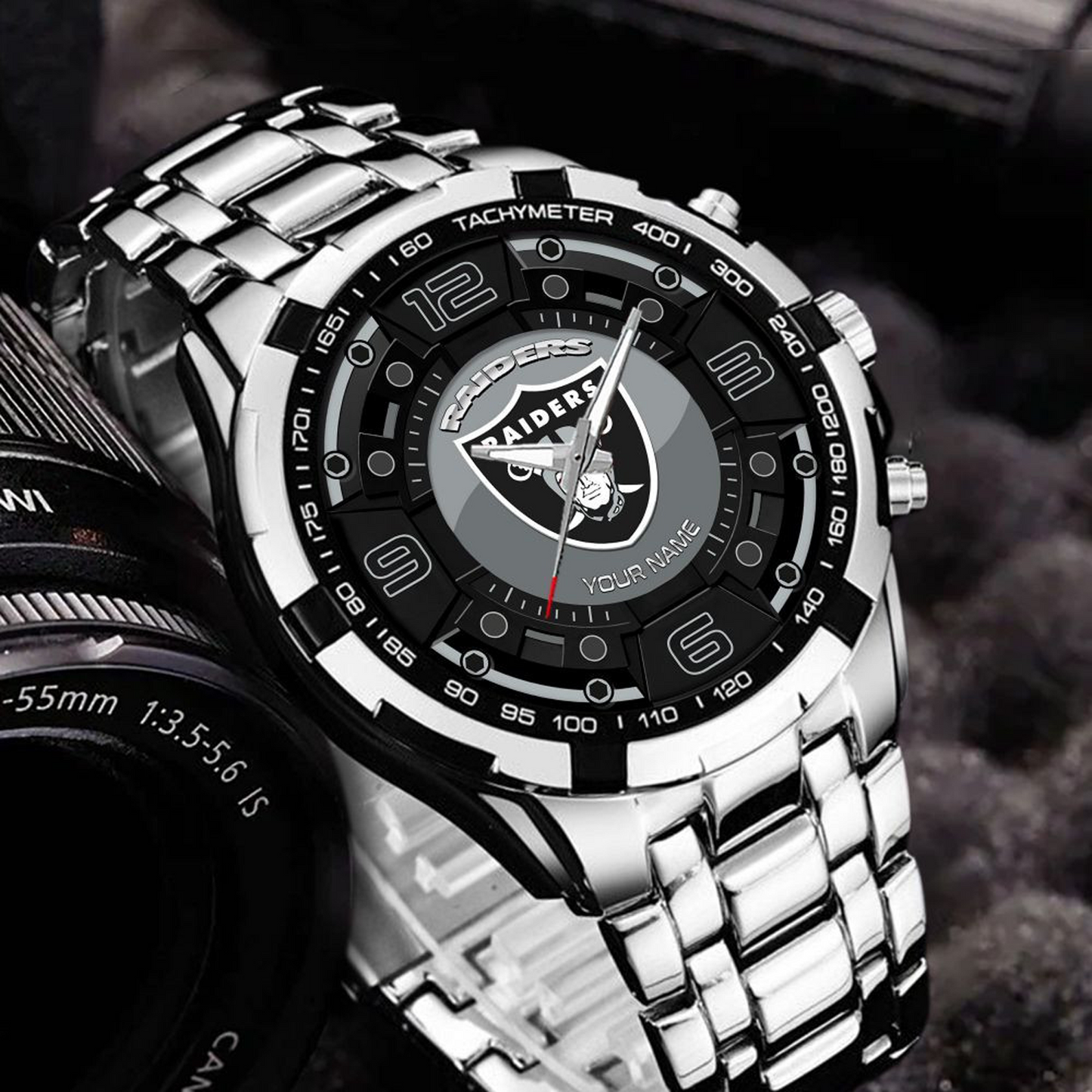 LV x NFL Stainless Steel Watch DatND DVT
