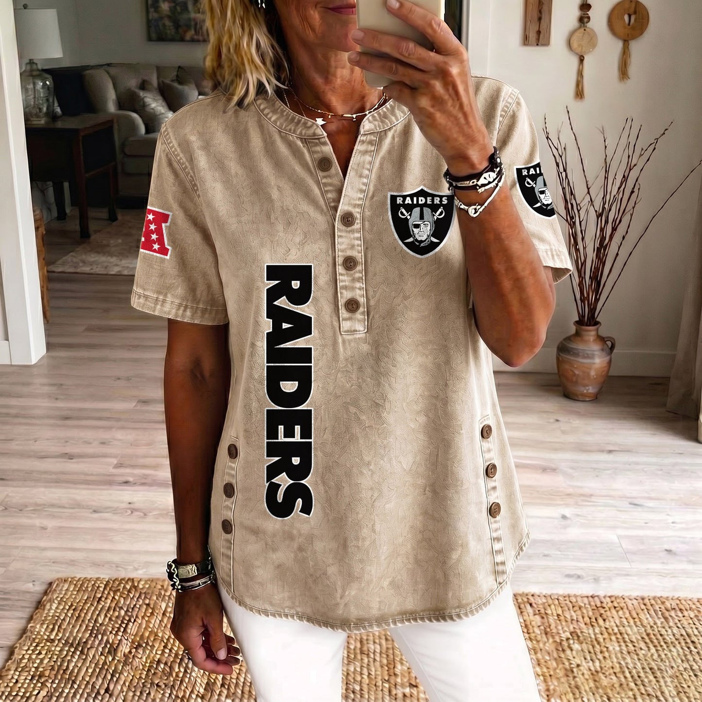 LV x NFL Women‘s Denim Casual Tops DATND LBN 190526