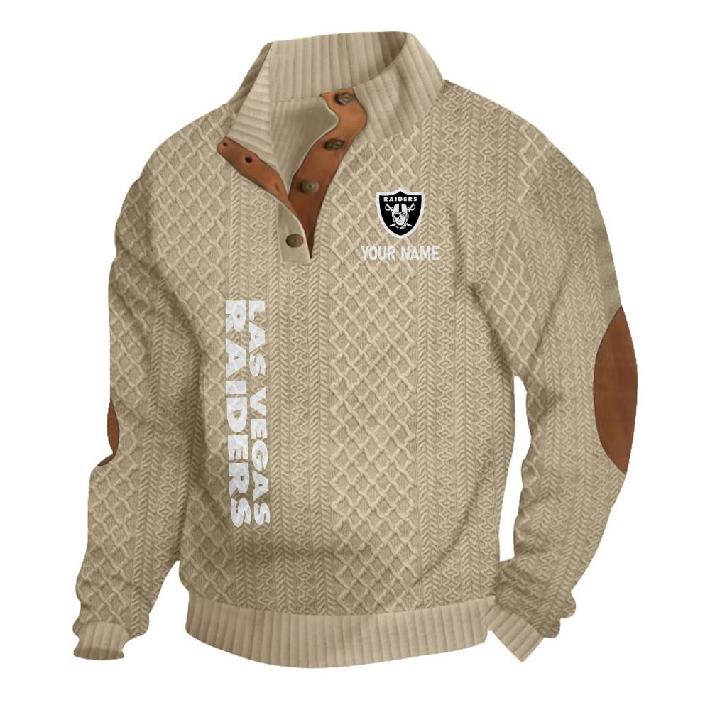 LVR NFL Basic Knitted Stand Collar Sweatshirt DDT CTND