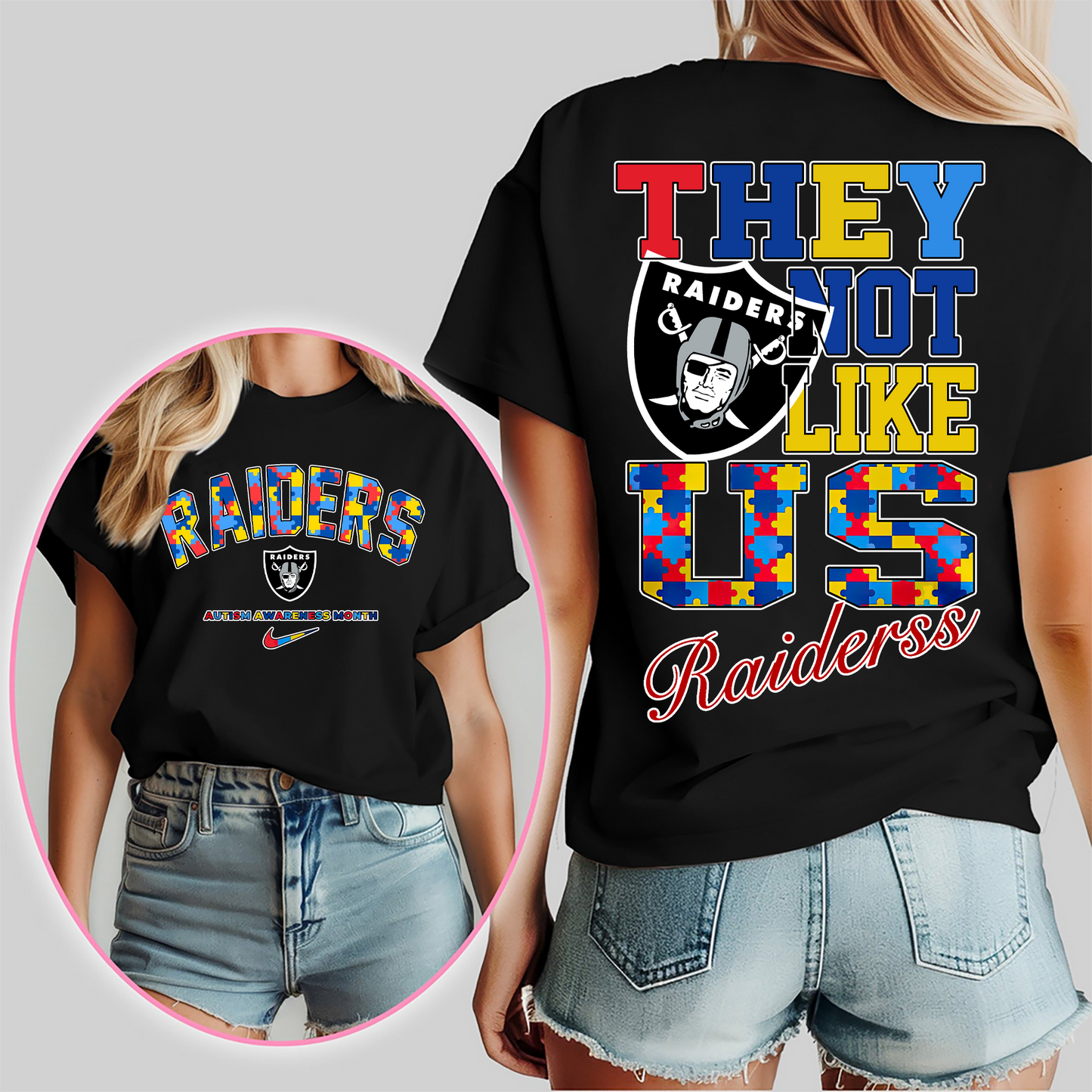 LVR Premium NFL Autism Awareness Month 3D Shirt DDT CTND