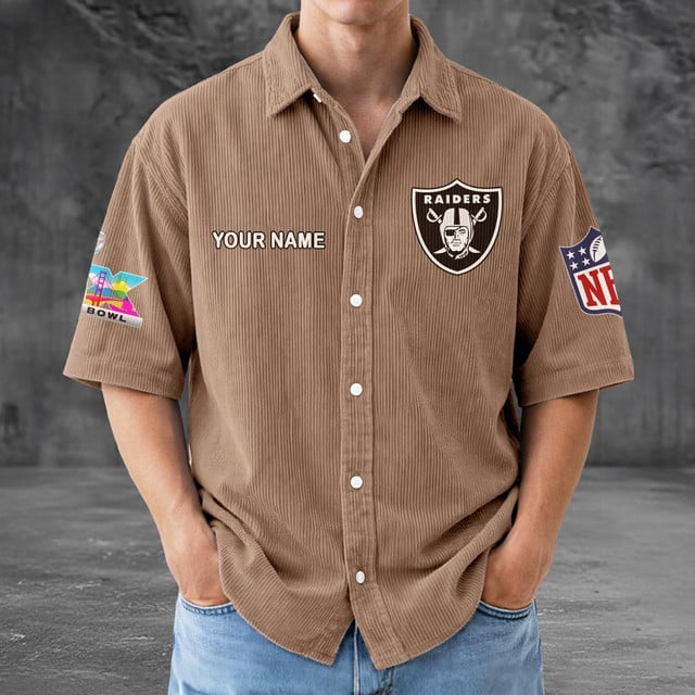 LVR x NFL Men Seersucker Button Shirt DDT NTL