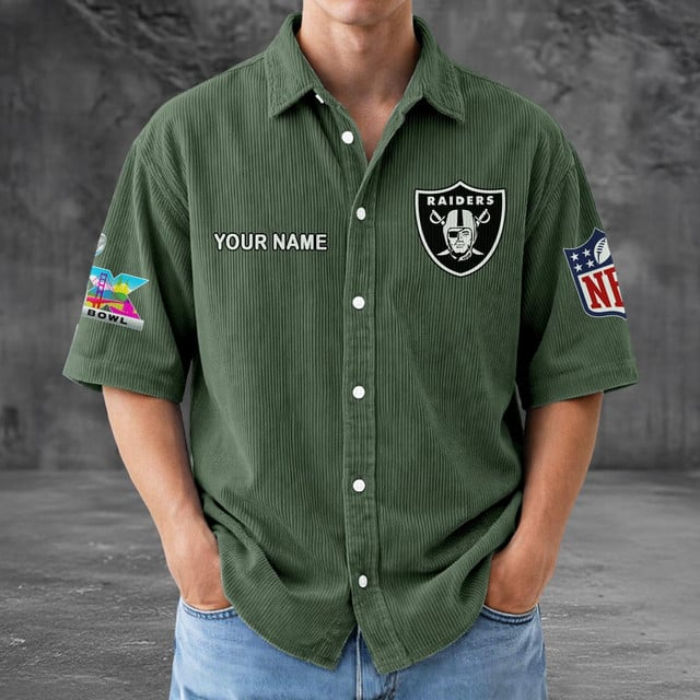 LVR x NFL Men Seersucker Button Shirt DDT NTL