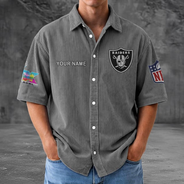 LVR x NFL Men Seersucker Button Shirt DDT NTL