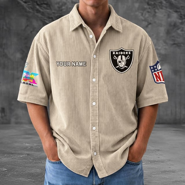 LVR x NFL Men Seersucker Button Shirt DDT NTL