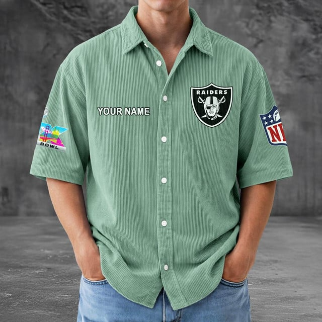 LVR x NFL Men Seersucker Button Shirt DDT NTL