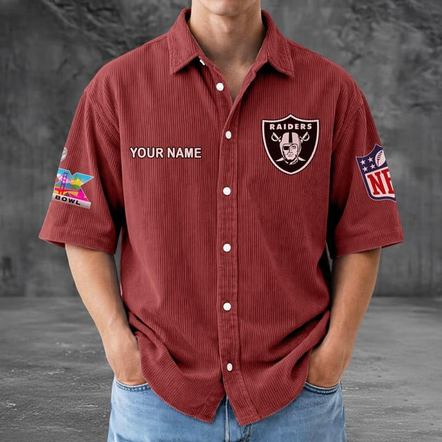 LVR x NFL Men Seersucker Button Shirt DDT NTL