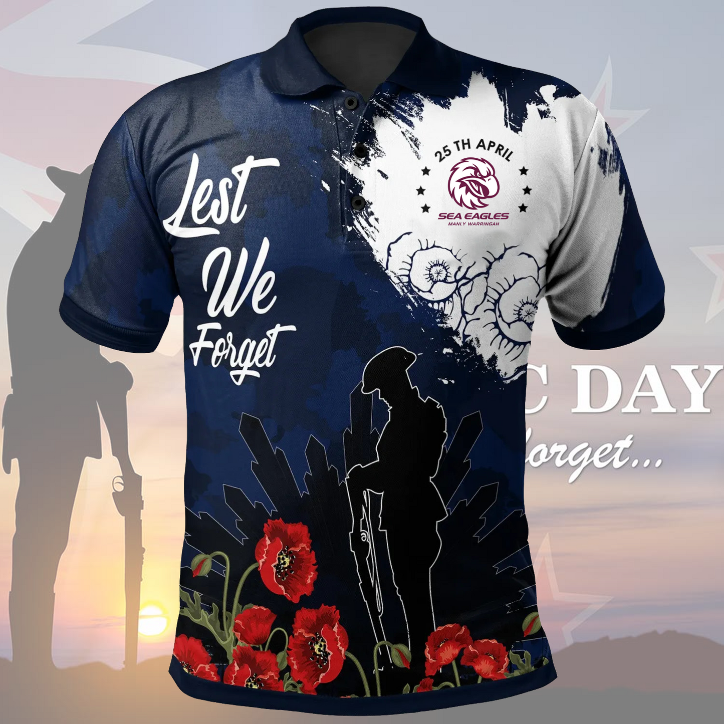 MAN x Anzac Day Polo Shirt DATND TANTD