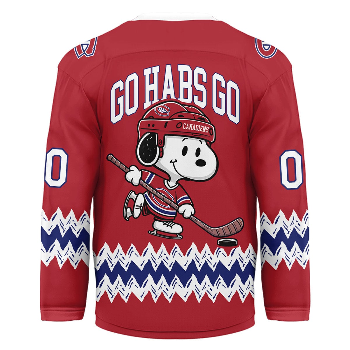 MC Premium NHL Snoopy Personalized Hockey Jersey DDT NTL