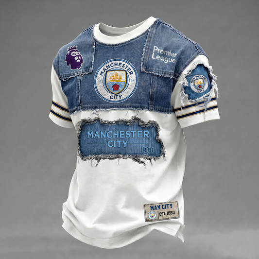 MC x EPL Patchwork Denim T-Shirt DATND TANTD 090626