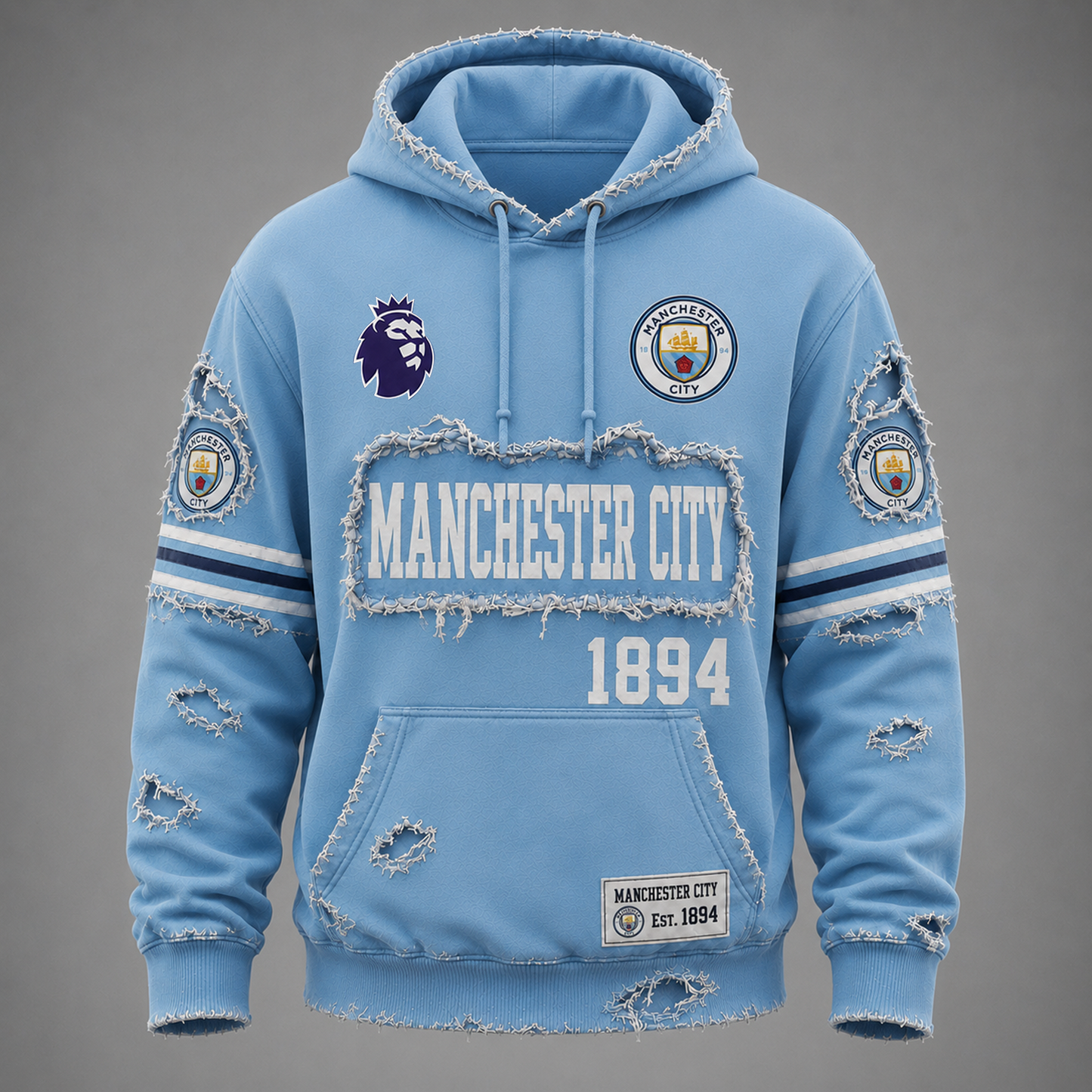 MCI x EPL Distressed Premium Hoodie 1106
