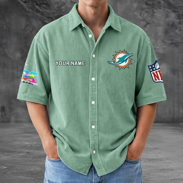 MD x NFL Men Seersucker Button Shirt DDT NTL