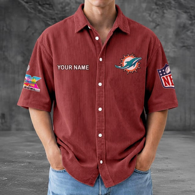 MD x NFL Men Seersucker Button Shirt DDT NTL
