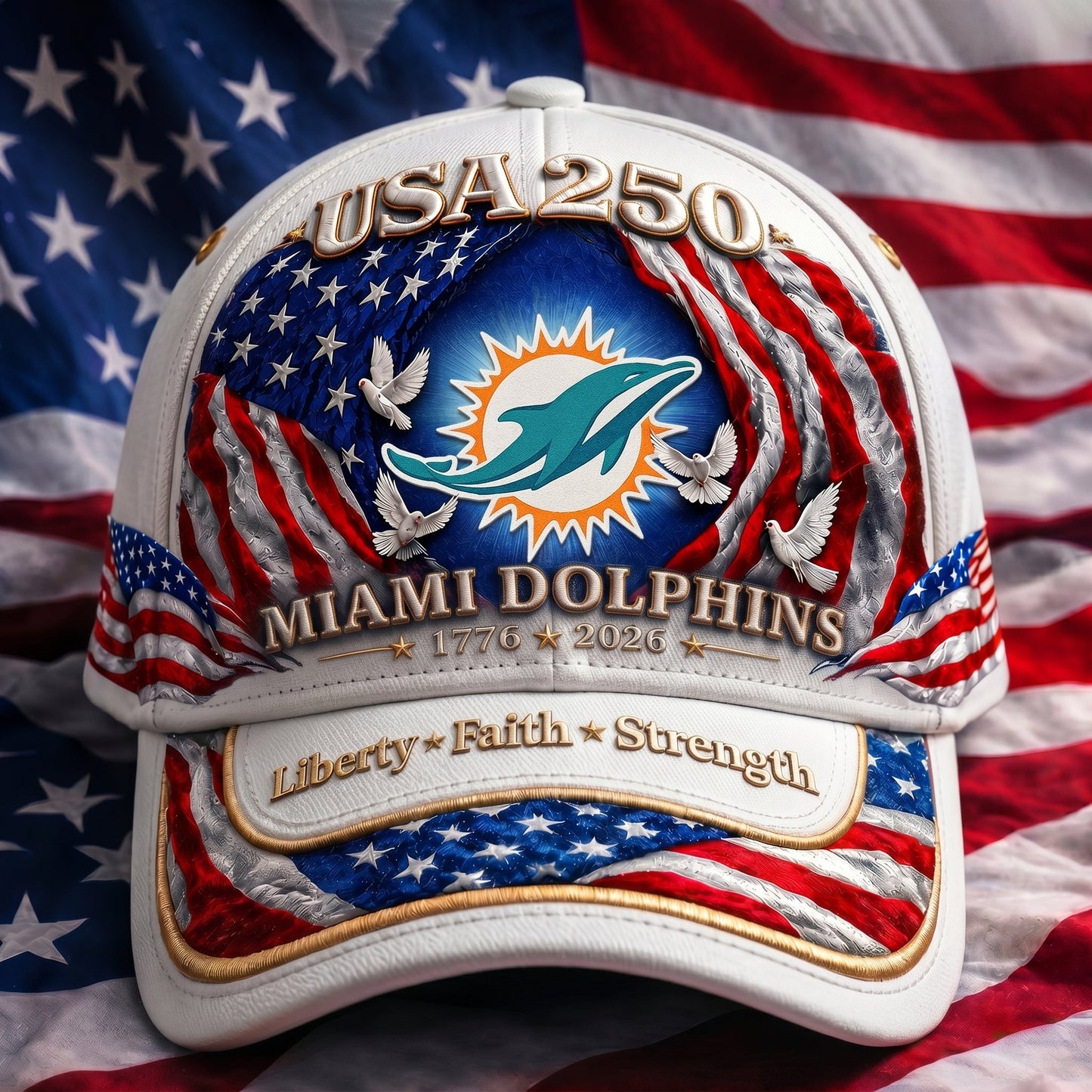 Premium NFL x MD 250 Years  Anniversary Of Freedom  Cap 220626