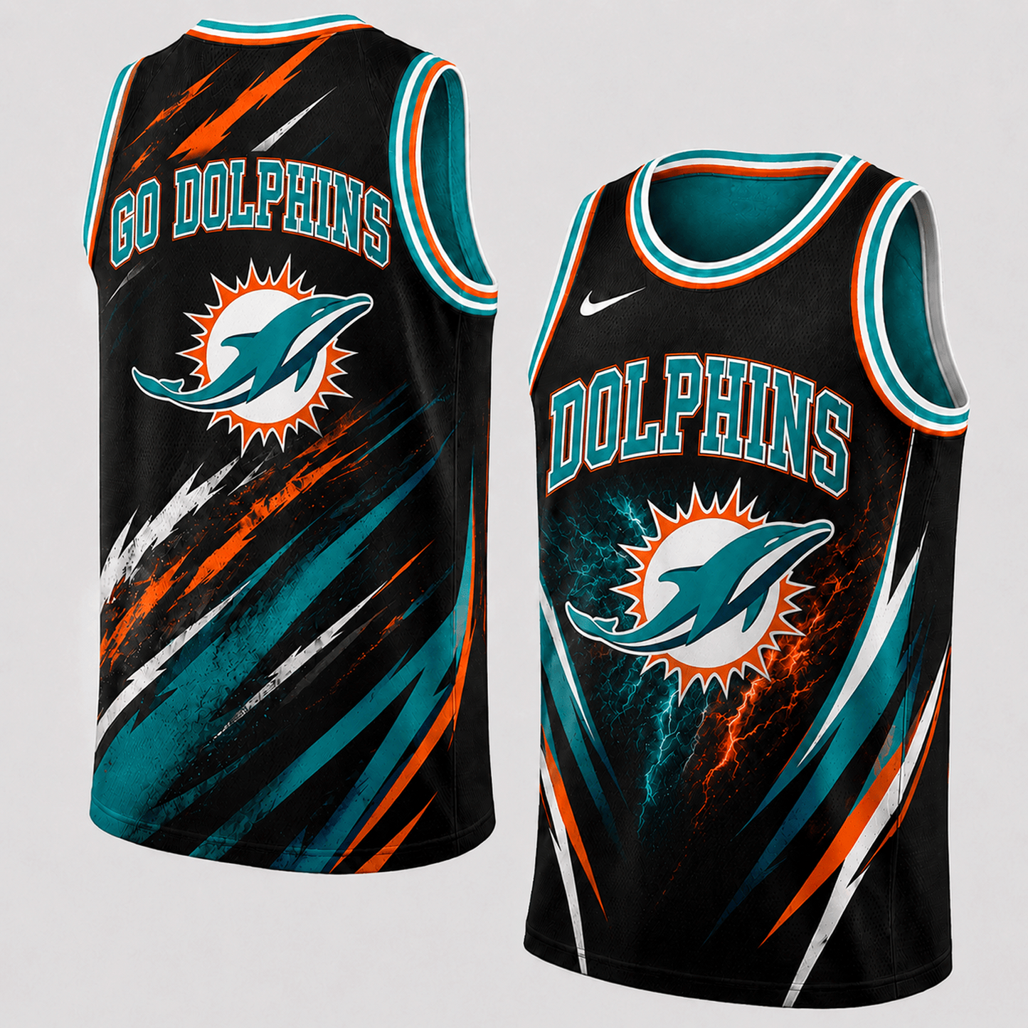 MIA Premium NFL Abstract Scratch Sports Tank Top 1306