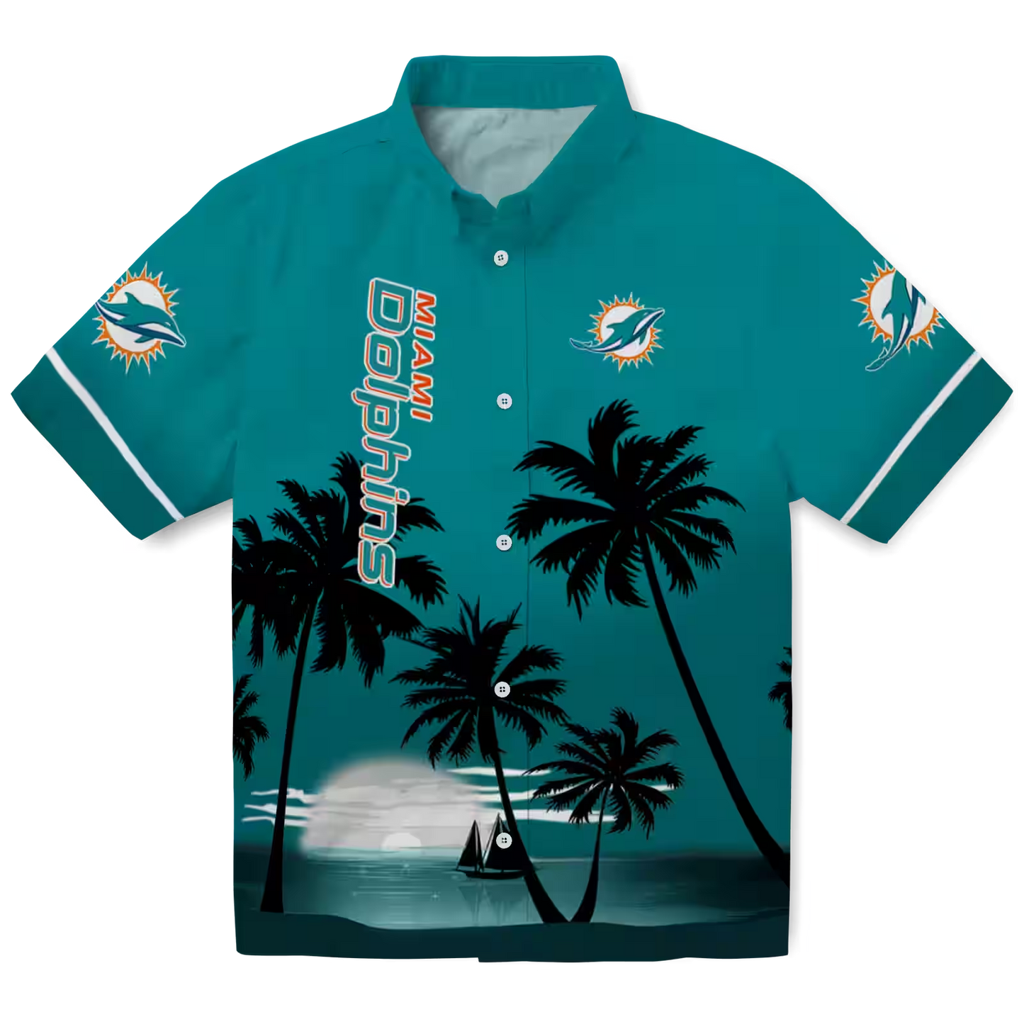 MIA x NFL Hawaiian Shirt – Beach Sunset DATND TANTD 270526