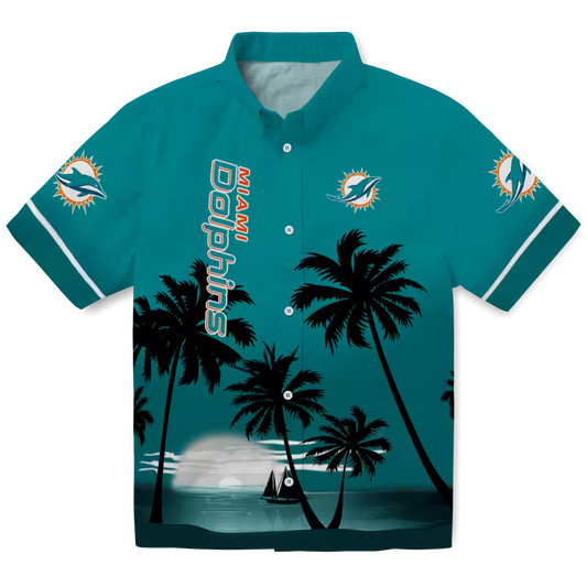 MIA x NFL Hawaiian Shirt – Beach Sunset DATND TANTD 270526