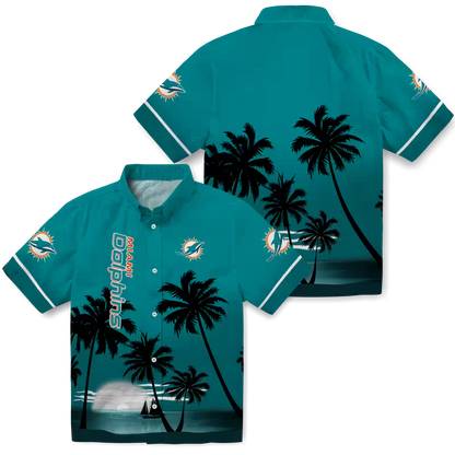 MIA x NFL Hawaiian Shirt – Beach Sunset DATND TANTD 270526