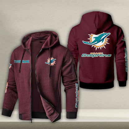MIA x NFL Quilted Zip Hoodie DatND DVT