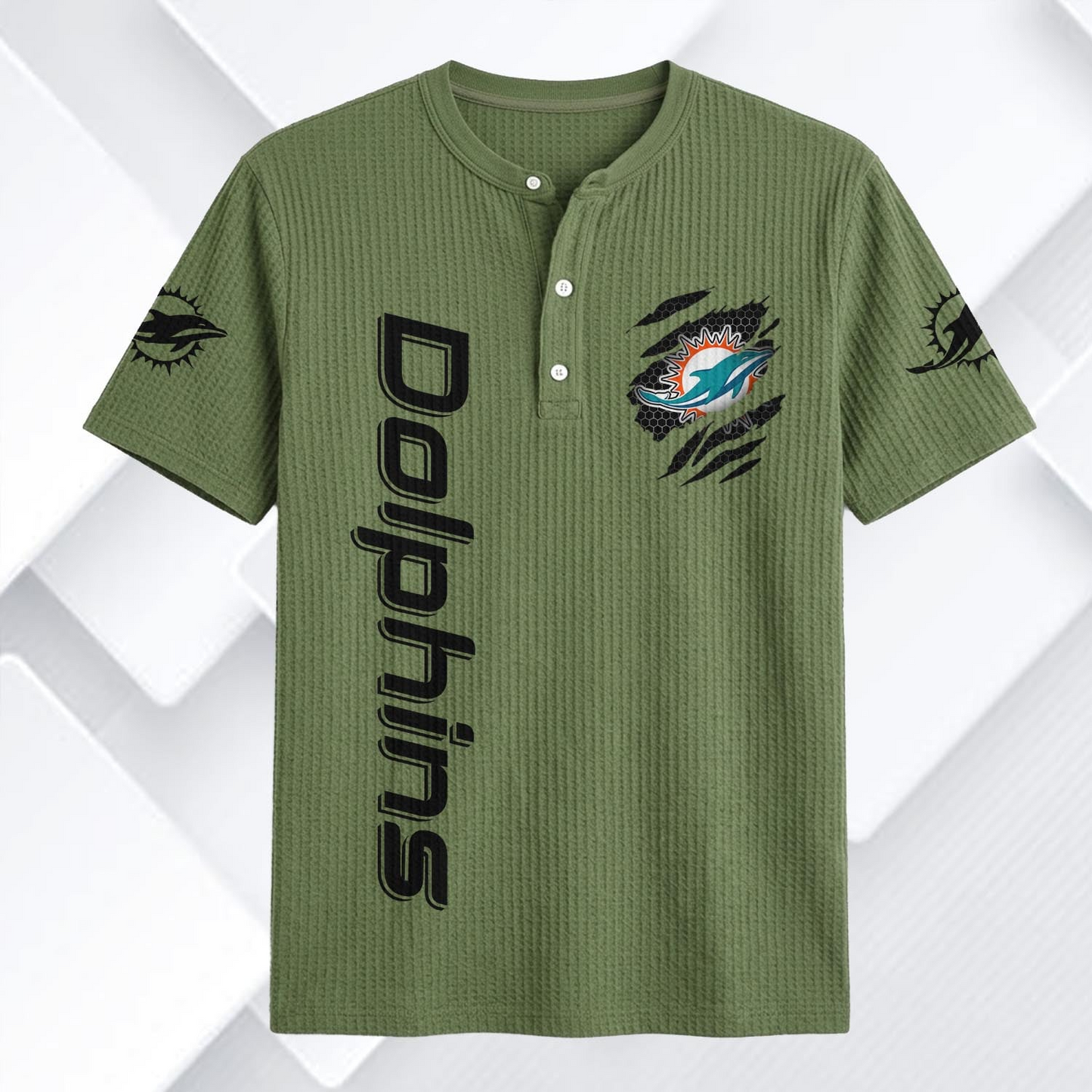 MIA x NFL Waffle Short-Sleeve Shirt 2205 DatND DVT