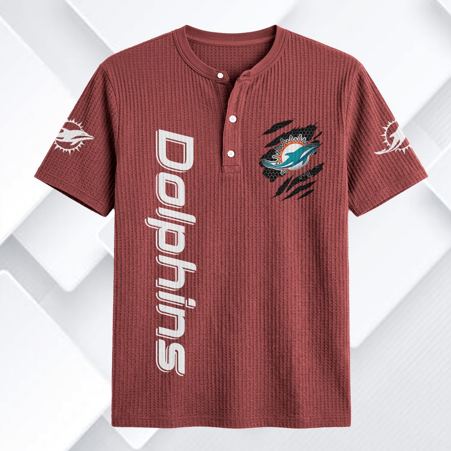 MIA x NFL Waffle Short-Sleeve Shirt 2205 DatND DVT