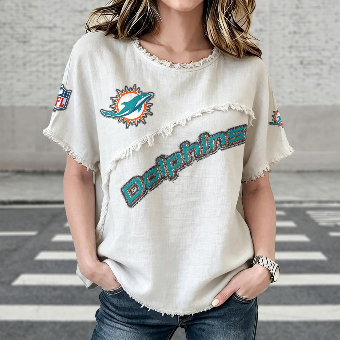 MIA x NFL Women’s Vintage O-Neck 2905 DatND DVT