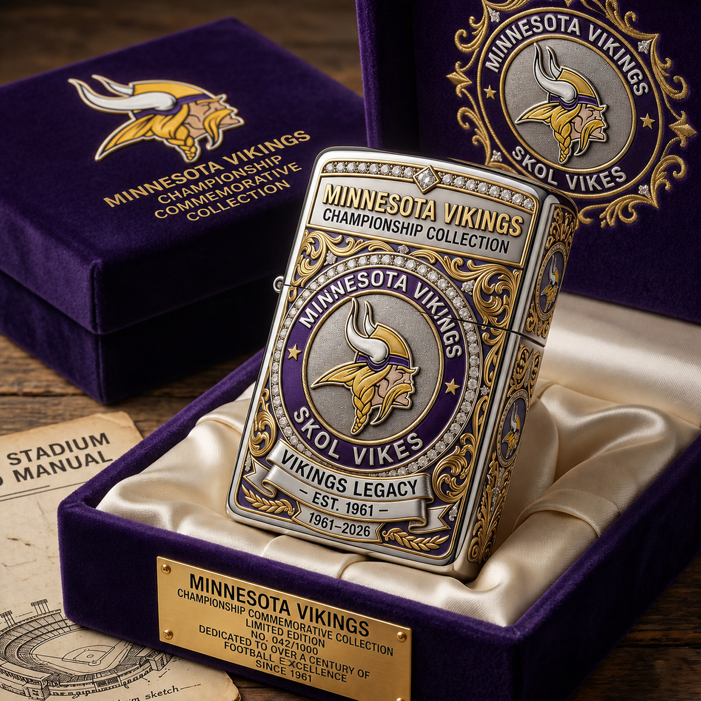 MIN x NFL Premium Lighter Case 2105 DatND DVT