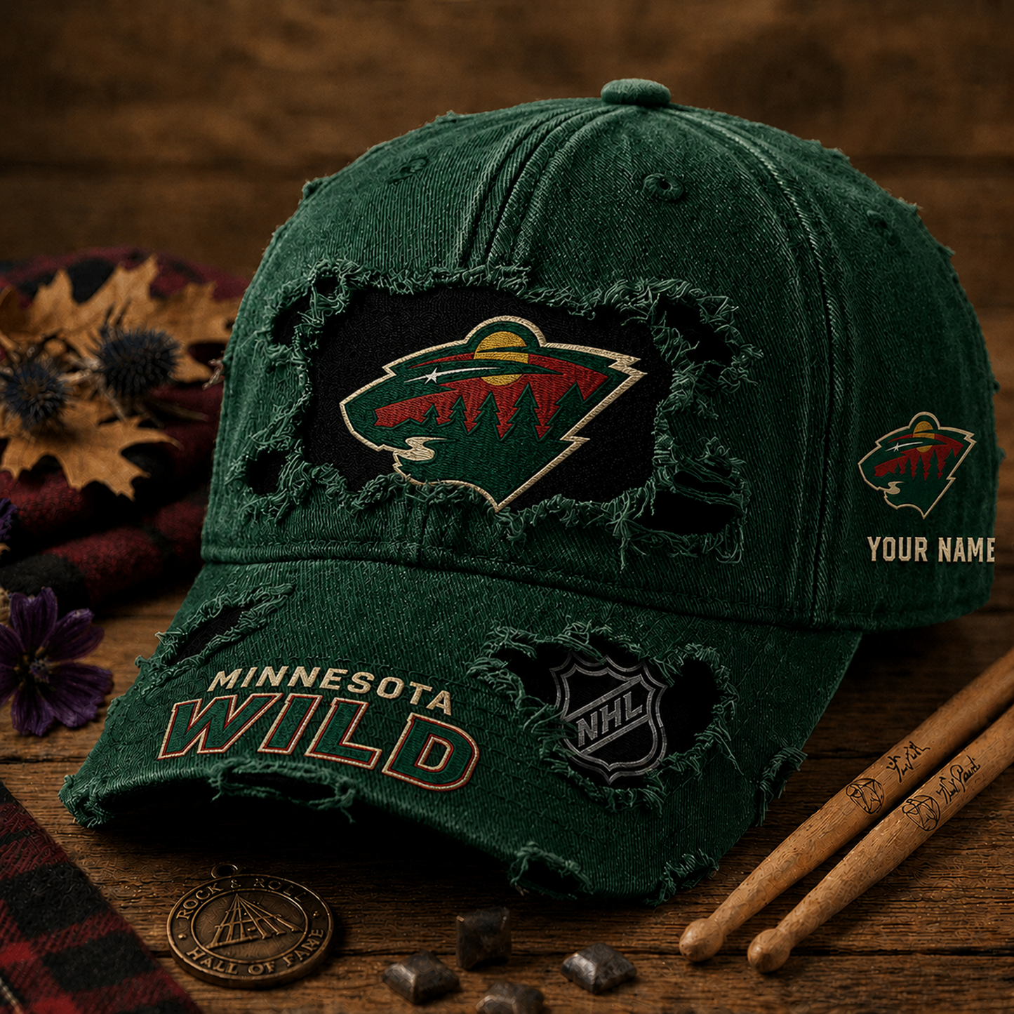 MIN x NHL Denim Washed Cap New Style DATND TANTD 290526