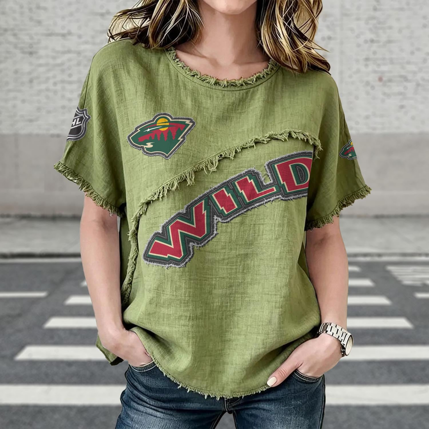 MIN x NHL Women’s Vintage O-Neck 2905 DatND DVT