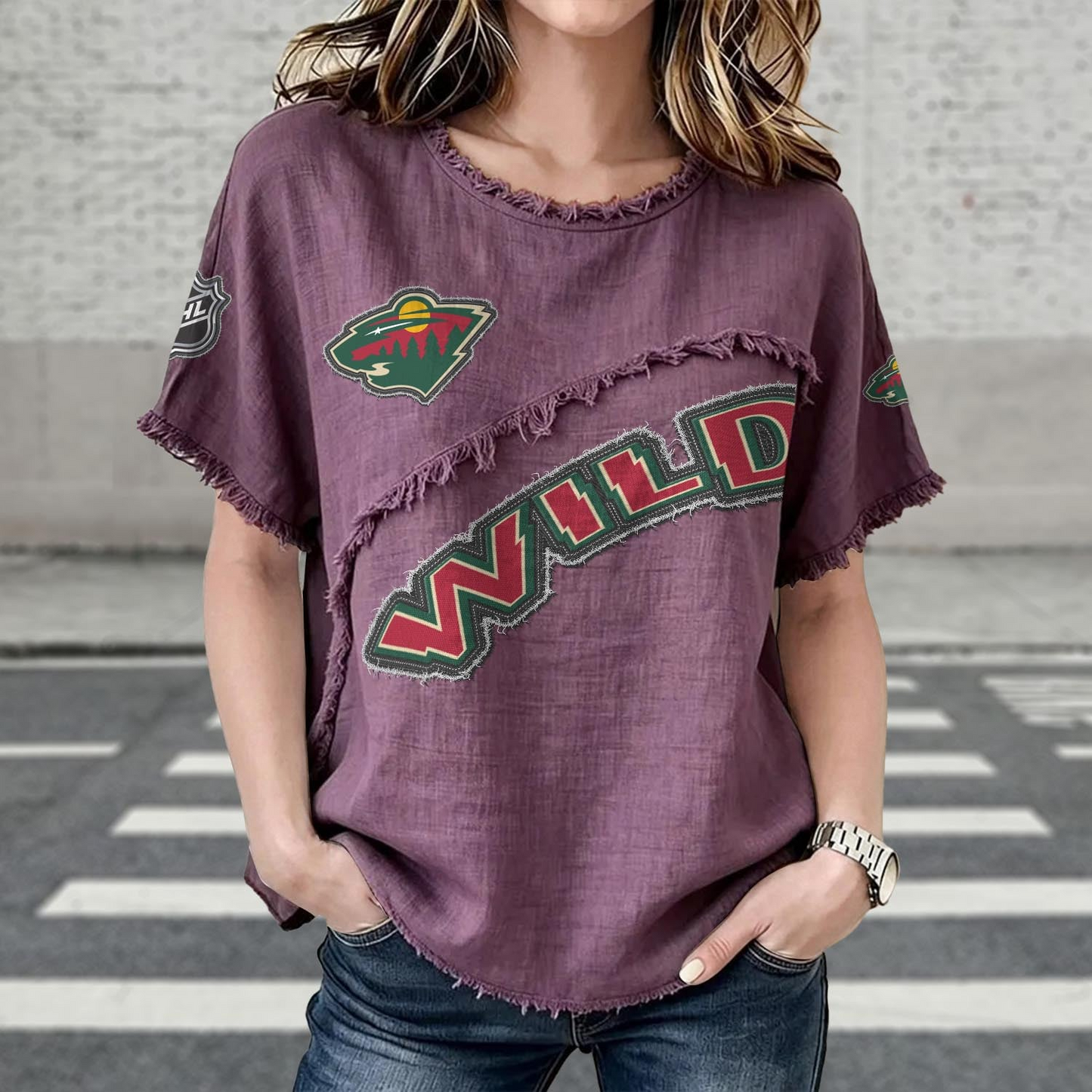 MIN x NHL Women’s Vintage O-Neck 2905 DatND DVT