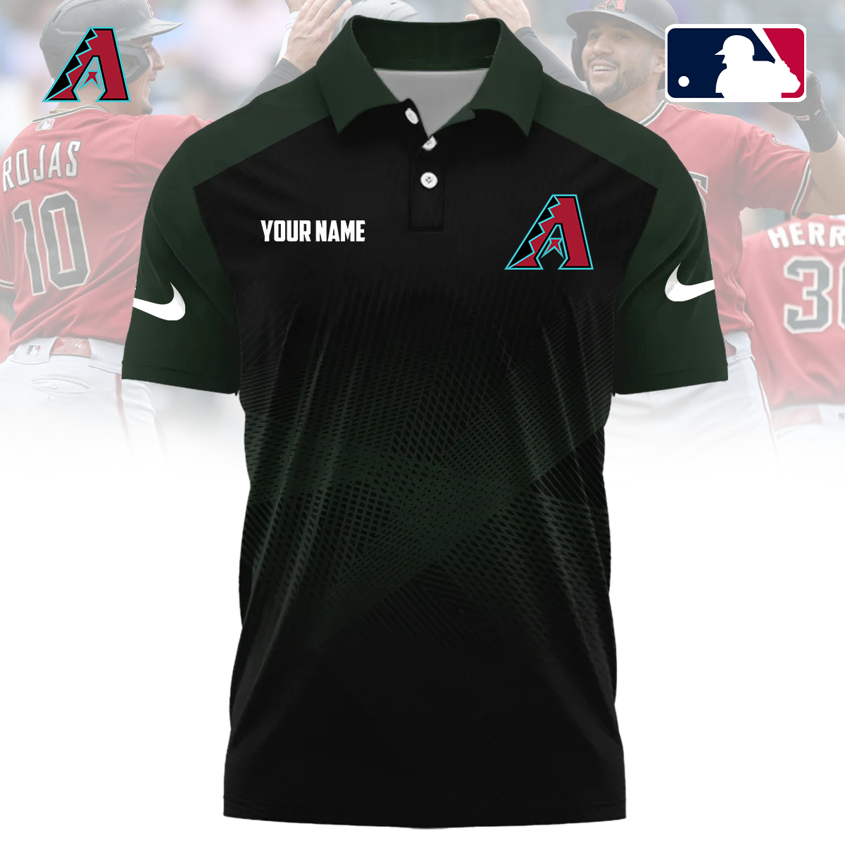 MLB x ARI Custom Name Sport Premium Polo Shirt HLP 30426 HLPHUONG