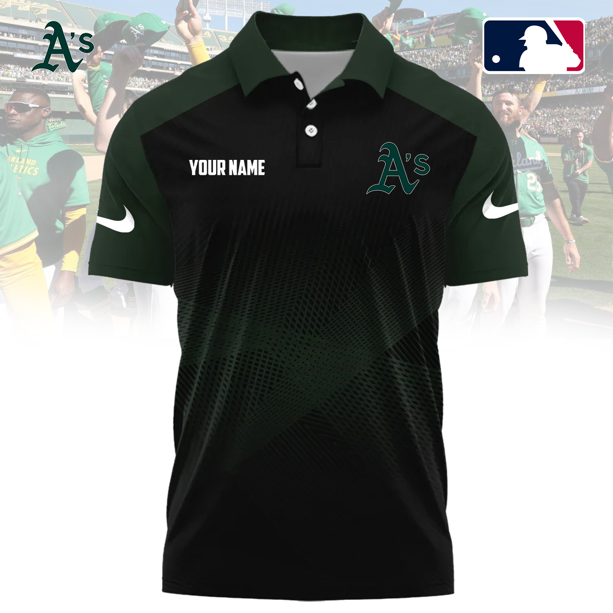 MLB x ATH Custom Name Sport Premium Polo Shirt HLP 30426 HLPHUONG