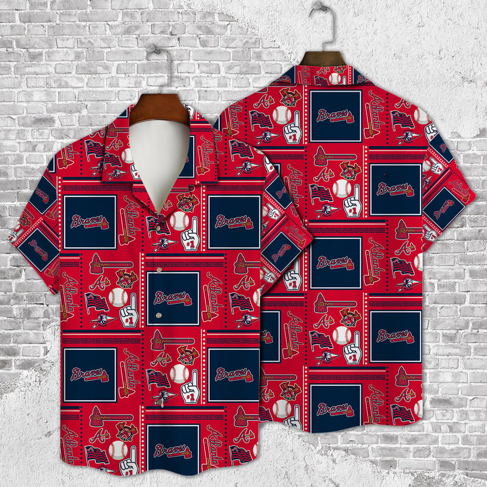 MLB x ATL Baseball Hawaiian Shirt HLP 070426 HLPHUONG 1