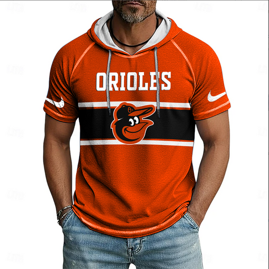 MLB x BAL Hooded Short Sleeve Shirt HLP 070426 HLPHUONG 1