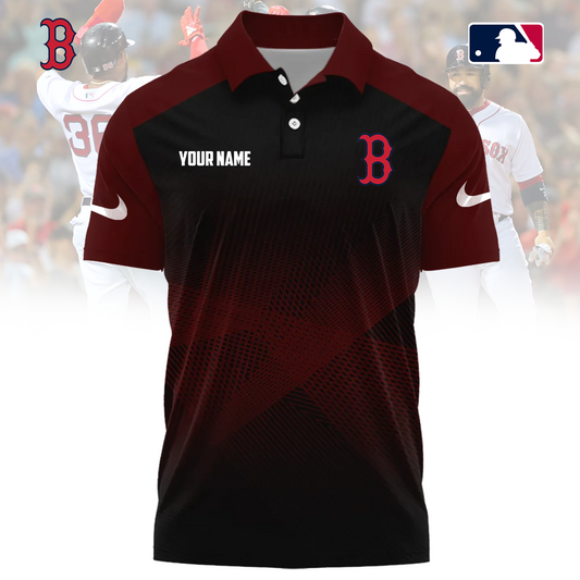 MLB x BOS Custom Name Sport Premium Polo Shirt HLP 30426 HLPHUONG