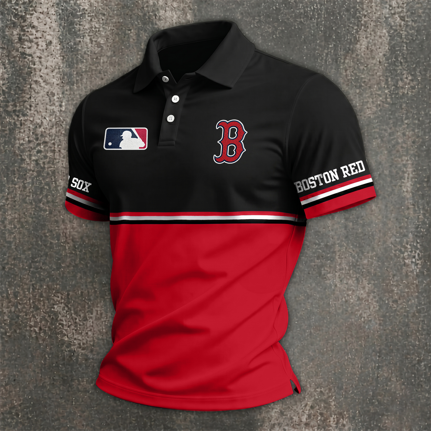 MLB x BOS Premium Polo Shirt HLP 060526 HLPHUONG